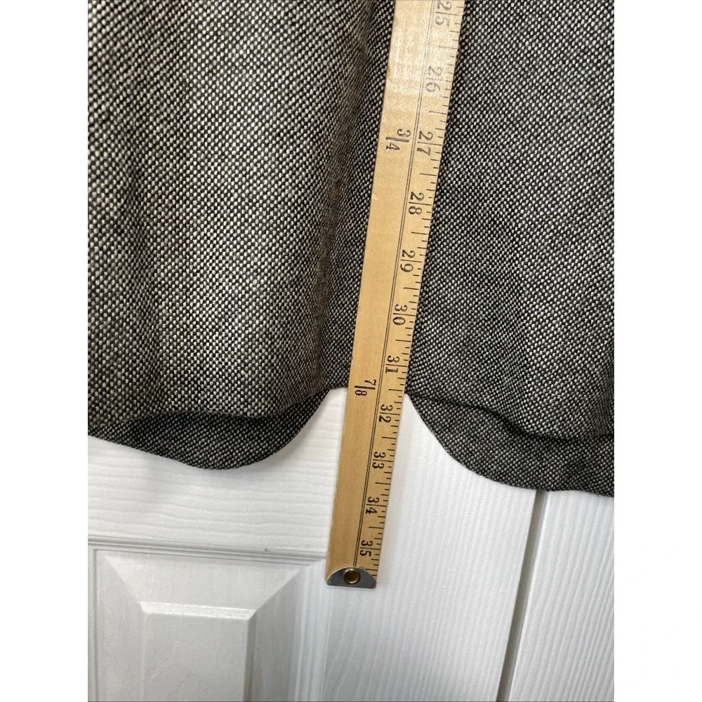 Michael Kors Men's Classic-Fit 100% Lambs Wool Sport Coat Jacket Black Plaid 44L